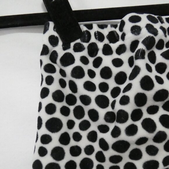 H&M - Hello Kitty | 12-18 months | Black And White Velour Polka Dot Bottoms - Picture 10 of 16